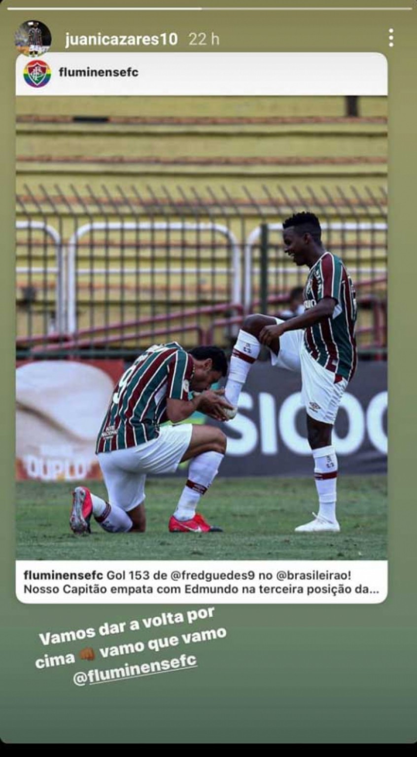 Depois De Derrota Do Fluminense Por A Cazares Demonstra Confian A