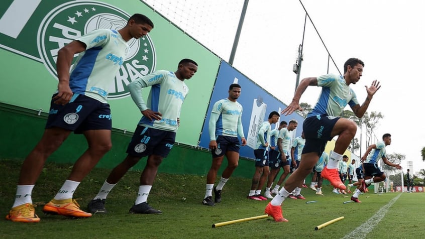 Grupo Completo Palmeiras Realiza Treino T Tico Seguindo Prepara O