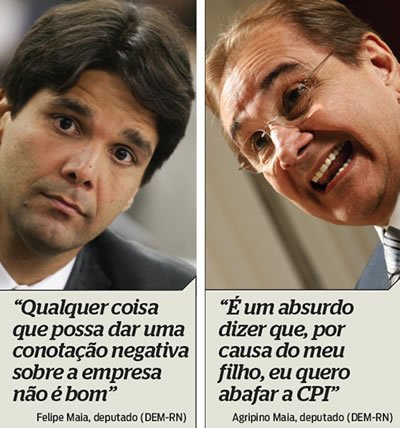 Resultado de imagem para fotos de agripino e felipe maia