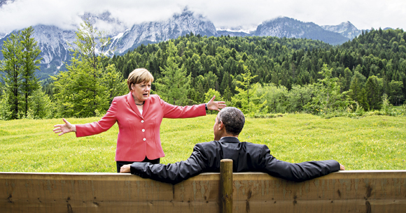 Obama, Merkel e memes