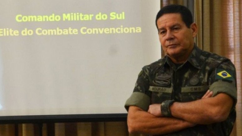 General Mourão será vice de Bolsonaro