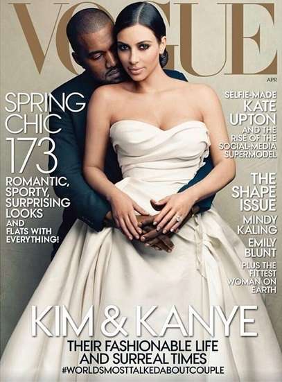 Editora da Vogue diz que Kardashian e West não têm bom gosto
