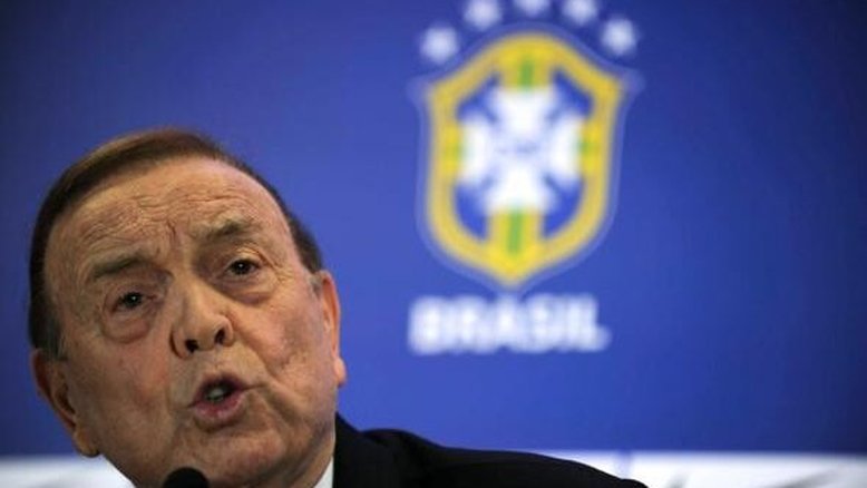 Jose Maria Marin, em coletiva no Rio de Janeiro, em abril de 2012