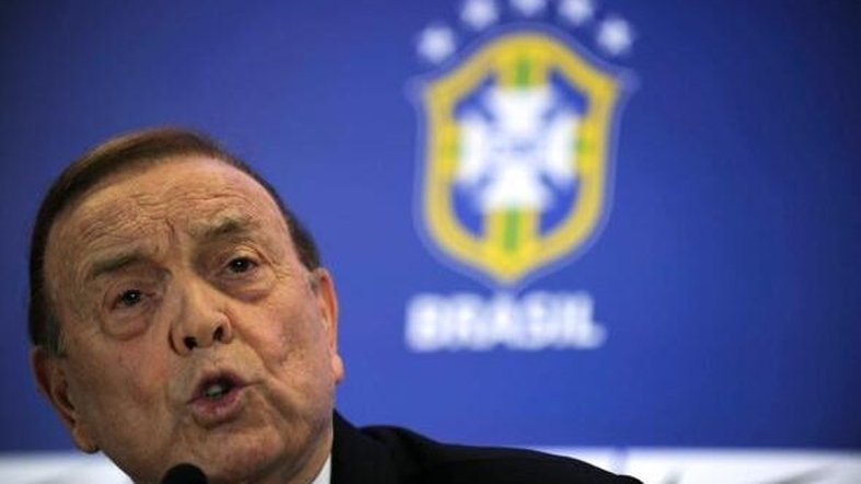Jose Maria Marin, em coletiva no Rio de Janeiro, em abril de 2012