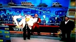 Apresentador Luis Ricardo queima o rosto ao vivo em programa