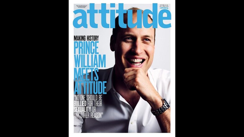 Príncipe William na capa da principal revista gay britânica