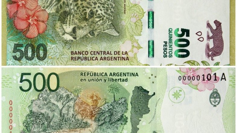 Argentina lança cédula de 500 pesos em meio a inflação galopante