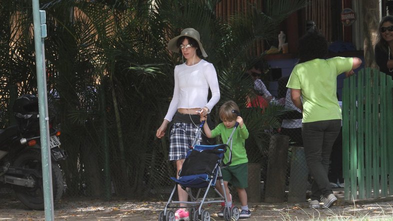 A mãe Fernanda Torres