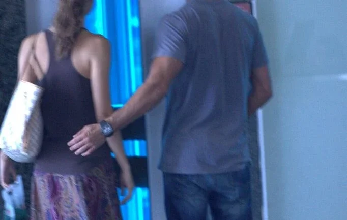 Sophie e Malvino no shopping