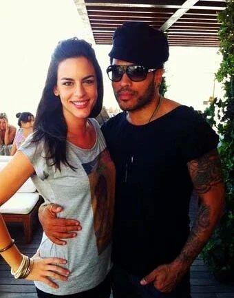 Lenny Kravitz com calor!