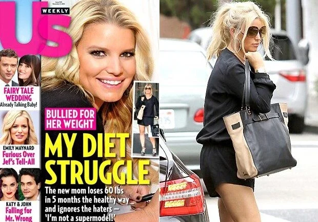 Jessica Simpson na luta contra a balança