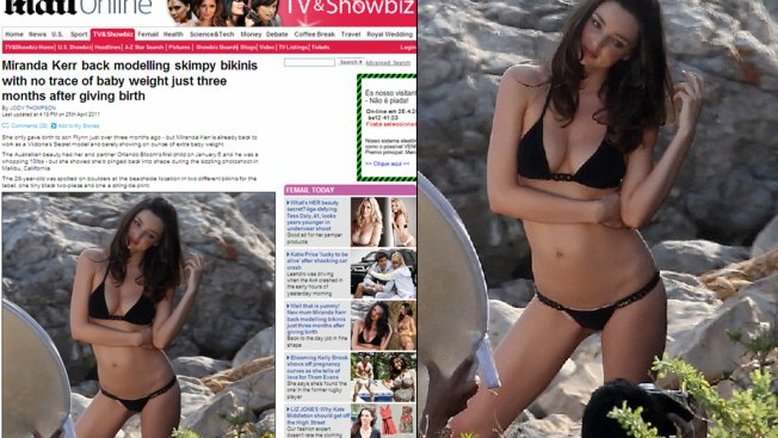 Miranda Kerr: mãe e top