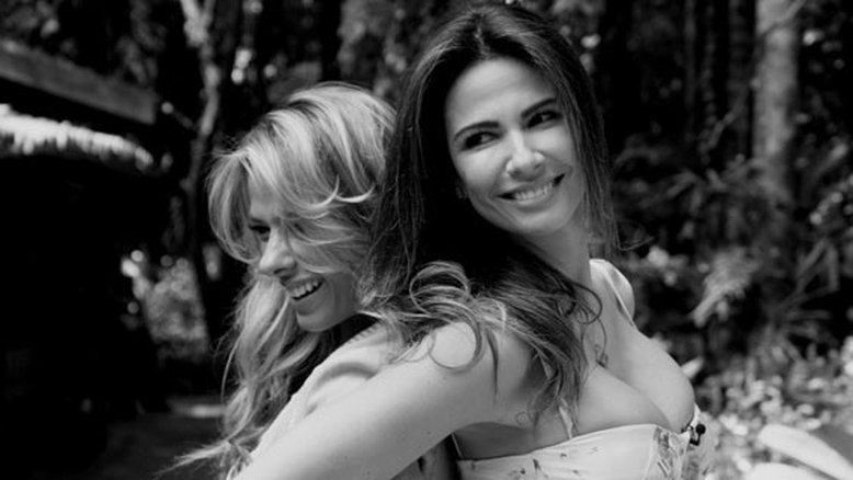 Galisteu e Gimenez juntas