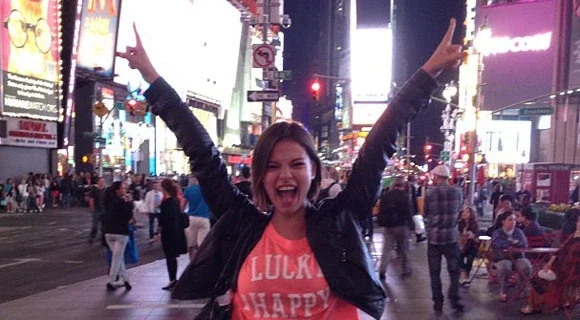 Milena Toscano em Nova York