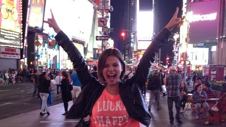 Milena Toscano em Nova York