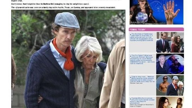 Matthew McConaughey irreconhecível