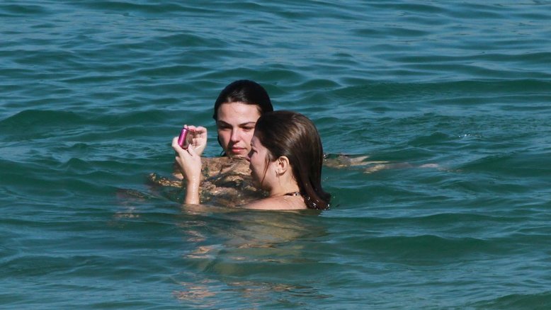 Amigas na praia