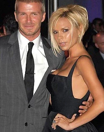 Casal Beckham na boda real