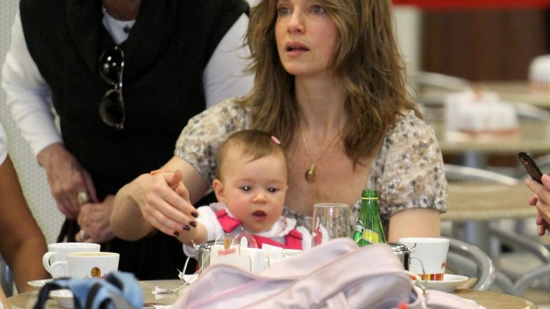 A mamãe Letícia Spiller