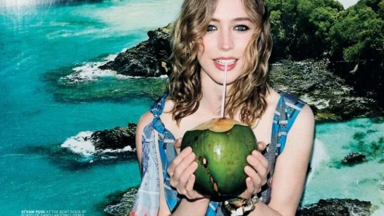A praia de Raquel Zimmermann