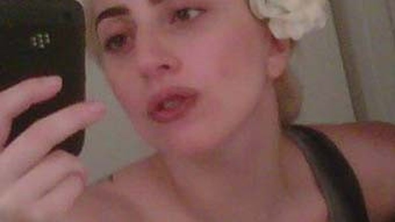 Lady Gaga sem maquiagem