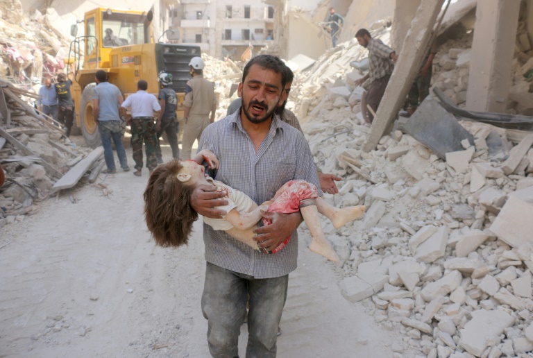 Crianças, o símbolo das vítimas da guerra na Síria