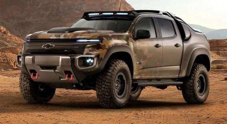 Uma Chevrolet S10 militar e movida a hidrogênio