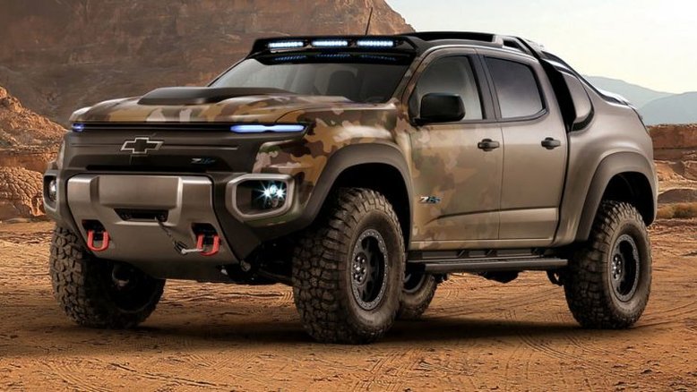 Uma Chevrolet S10 militar e movida a hidrogênio