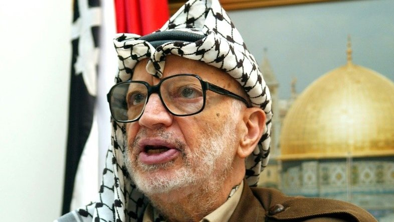 O líder palestino Yasser Arafat