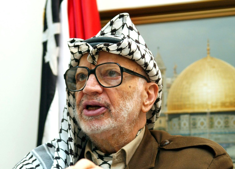 O líder palestino Yasser Arafat