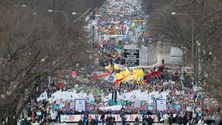 Opositores ao aborto realizam protesto 'histórico' nos EUA