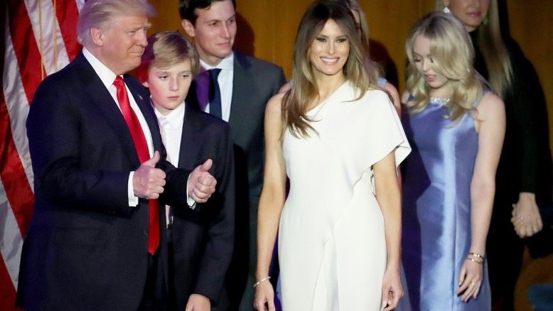 A família Trump chega à Casa Branca