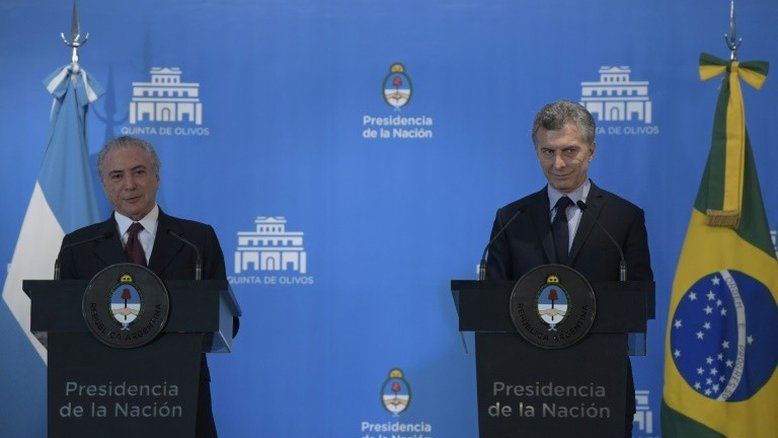Temer e Macri se reúnem com foco em agenda econômica