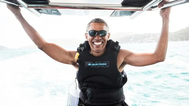 Obama visitou ilha paradisíaca do milionário Richard Branson