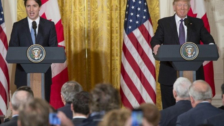 Trump quer construir 'pontes de comércio' com o Canadá