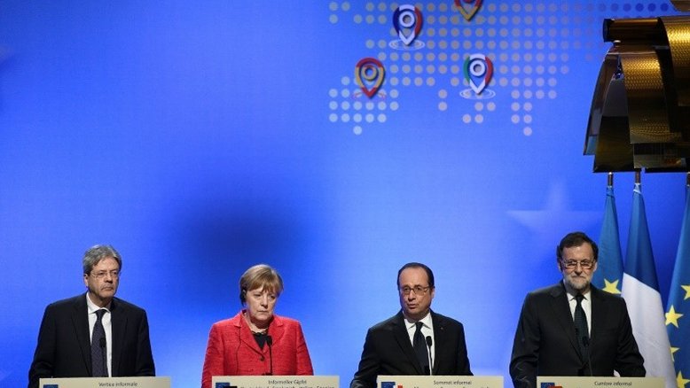 Os '4 grandes' da UE defendem Europa com diversos graus de integração