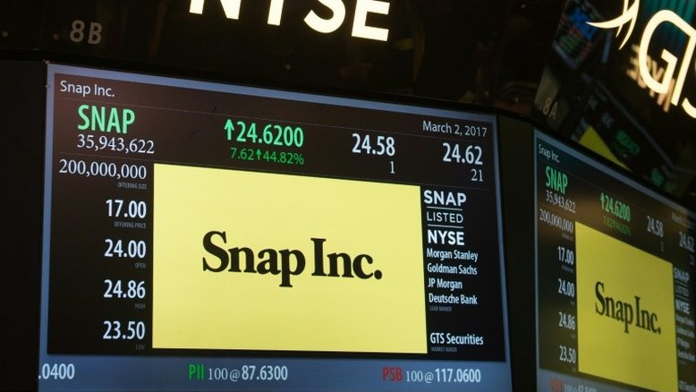 Snapchat estreia com furor em Wall Street, mas divide opiniões