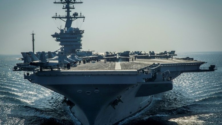 Porta-aviões americano chegará ao Mar do Japão em alguns dias
