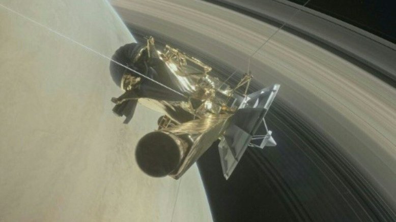 Sonda Cassini da NASA mergulha nos anéis de Saturno