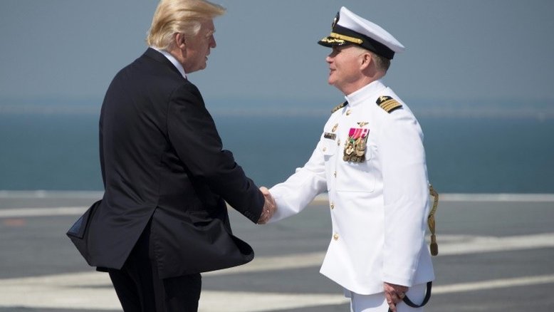 Trump inaugura porta-aviões 'USS Gerald Ford'