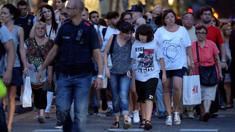 Las Ramblas, grande artéria popular de Barcelona