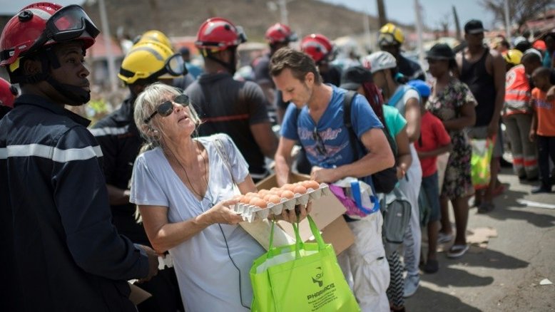 População de Saint Martin tem fome e sede após passagem de furacão