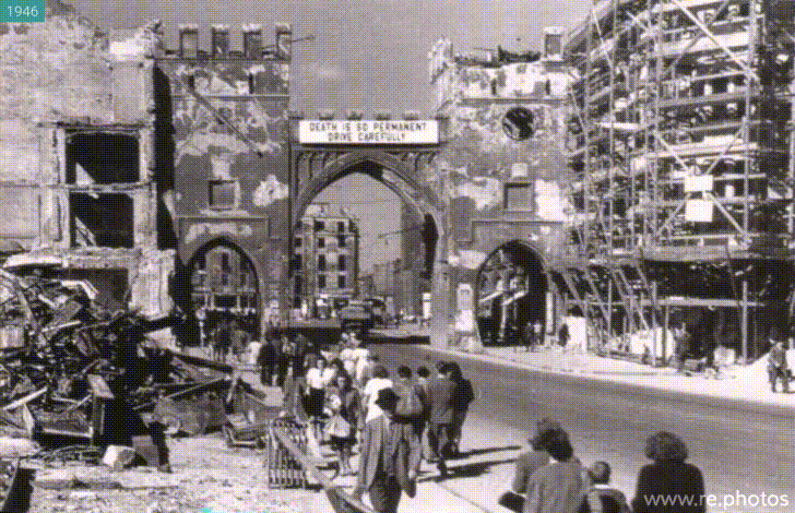 Fotos mostram antes e depois de locais históricos