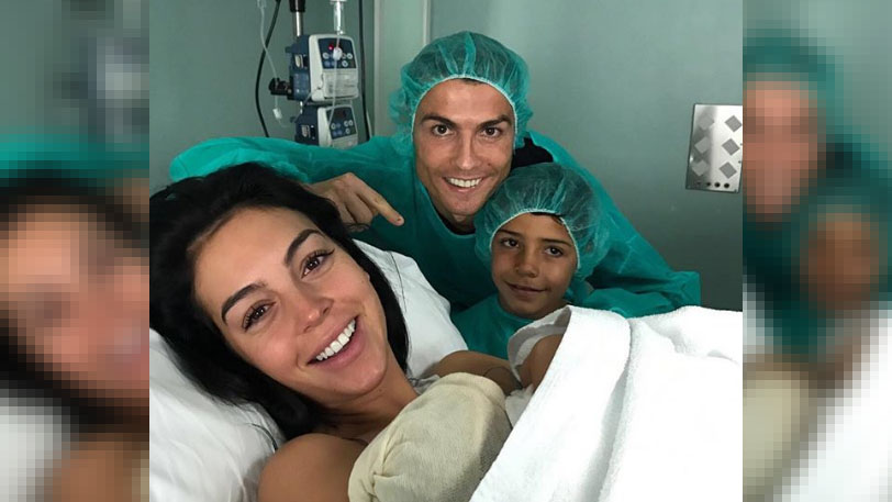Cristiano Ronaldo anuncia nascimento de filha Alana