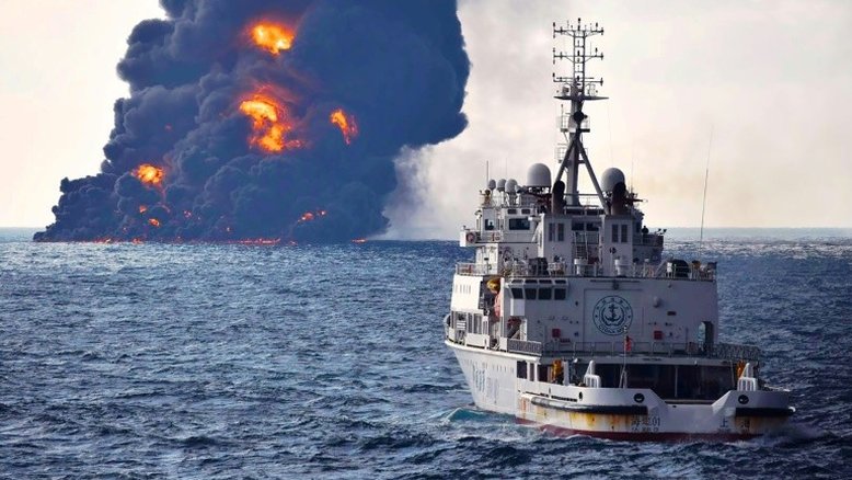 Risco de catástrofe ecológica no Mar da China após naufrágio de petroleiro