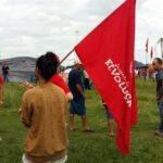 "Vim aqui falar de minha candidatura. Vamos ganhar as eleições", diz Lula em manifestação