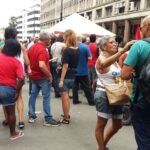 "Vim aqui falar de minha candidatura. Vamos ganhar as eleições", diz Lula em manifestação