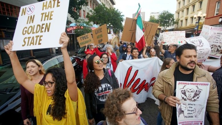 Califórnia tem primeiras manifestações contra visita de Trump