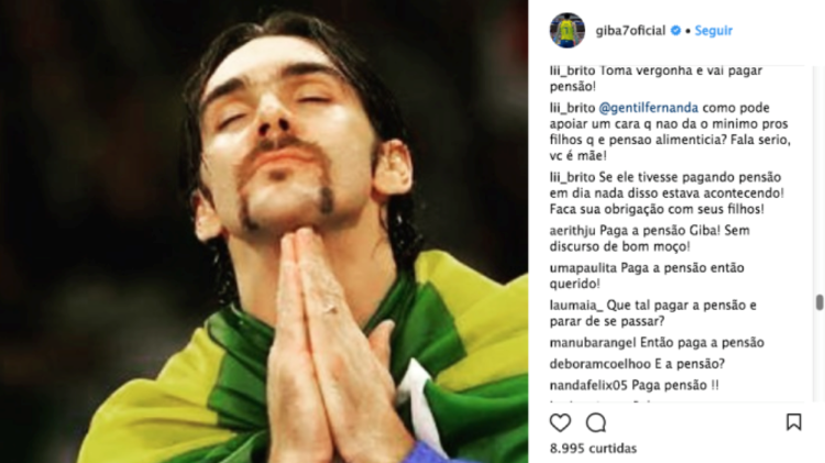 Giba quita dívida de R$ 82 mil por pensão atrasada
