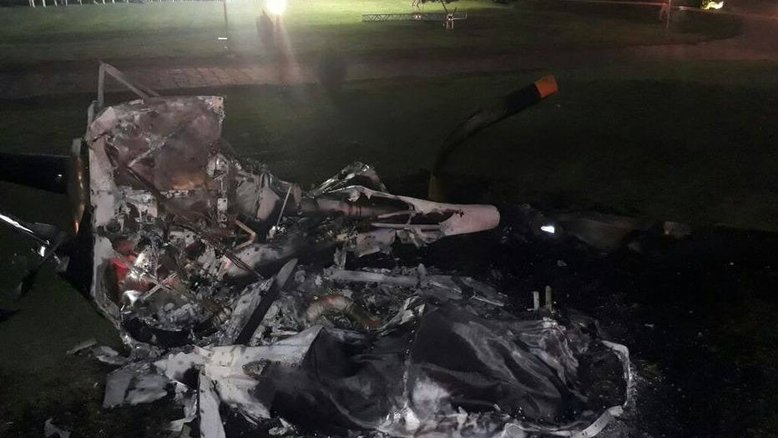 Helicóptero que levava noiva para festa cai e deixa três feridos